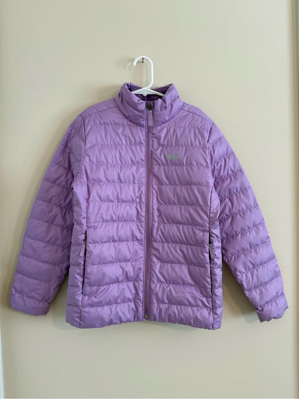 REI Light Purple Girls' Packable Down Puffer Jacket // Medium (10-12)